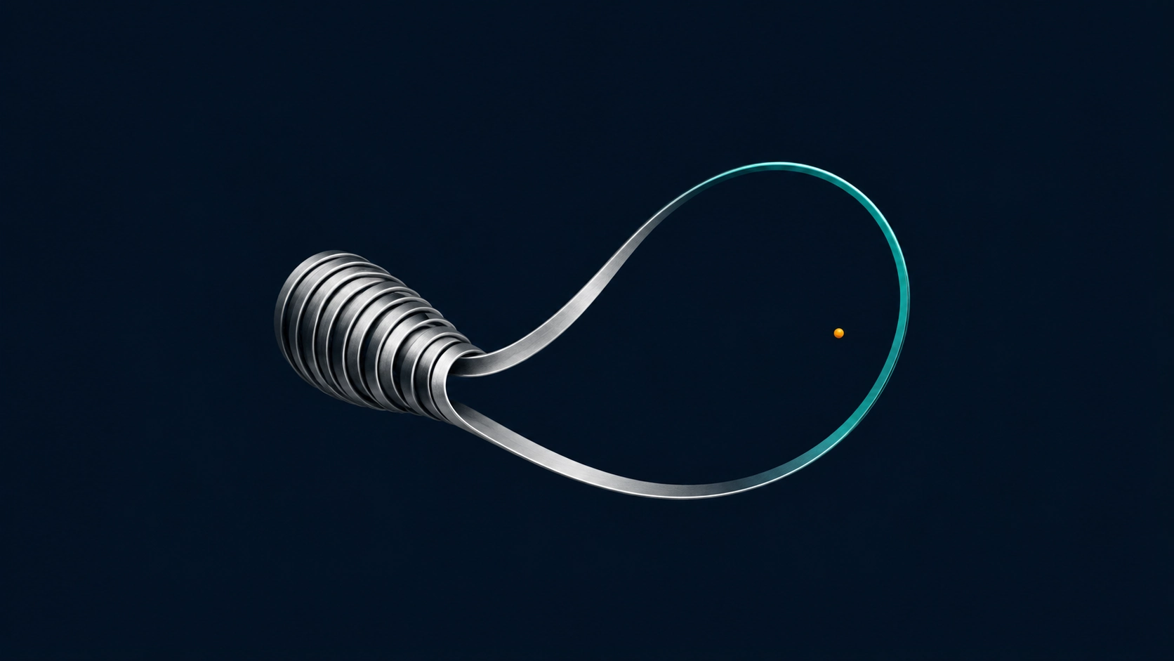 Abstract form representing pelvic floor tension giving way to release and control